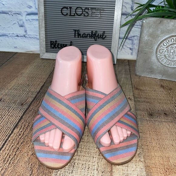 Madewell ruthie crisscross mule striped - Picture 5 of 10